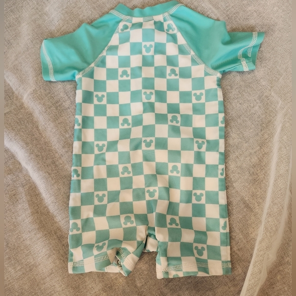 Mickey Mouse Short Sleeve Rashguard Swimsuit Size 6Months & 12 Months - Picture 3 of 3